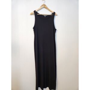 Eileen Fisher Sleeveless Scoop Neck Midi Dress | Size L